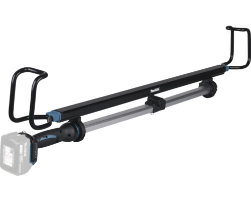 Makita Akku-LED-Motorhaubenleuchte mit ausziehbarem Teleskopgestänge und 18 Volt Lithium-Ionen Akku.