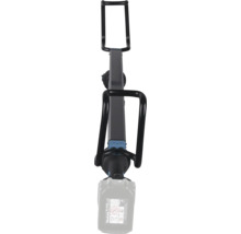 Makita Akku-Rührwerk mit zwei schwarzen Handgriffen und eingesetztem 18 Volt Akku.