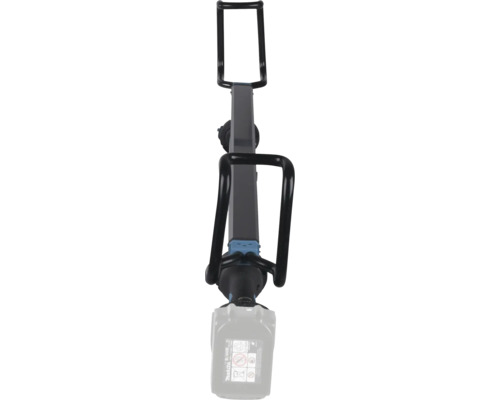 Makita Akku-Rührwerk mit zwei schwarzen Handgriffen und eingesetztem 18 Volt Akku.