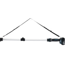 Makita Teleskop-Verlängerung mit Schultergurt und 18 Volt Akku-Handgriff.