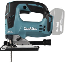 Makita 18V Akku-Stichsäge mit bürstenlosem Motor und Akku.