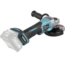 Makita Akku-Winkelschleifer 40 Volt mit Zusatzgriff und Schutzhaube.