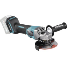 Makita Akku-Winkelschleifer GA016G mit 40 Volt Akkusystem, 125 Millimeter Scheibendurchmesser und Seitengriff.
