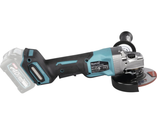Makita Akku-Winkelschleifer GA016G mit bürstenlosem Motor für das 40 Volt Max XGT Akku-System.