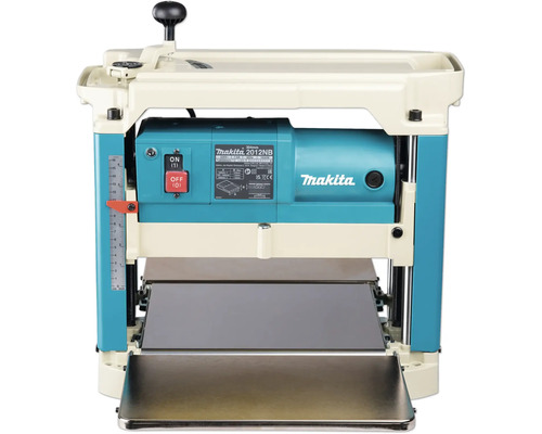 Makita Dickenhobel 2012NB mit 304 Millimeter Hobelbreite und 1650 Watt Leistung.