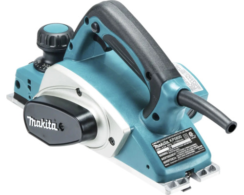 Makita Elektrohobel mit ergonomischem Handgriff und präziser Tiefeneinstellung.