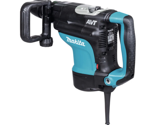 Makita Bohrhammer mit Anti-Vibrations-Technologie und zusätzlichem Handgriff für Meißel- und Bohrarbeiten in Beton.
