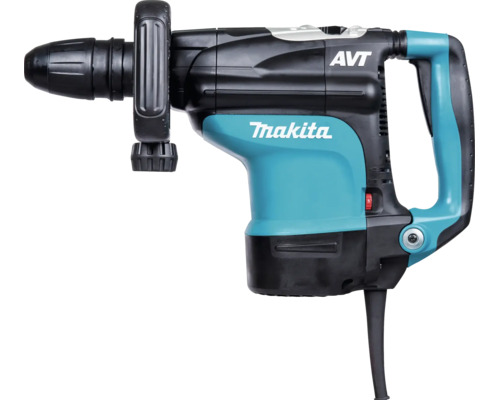 Makita Logo auf Kombihammer mit Anti-Vibrations-Technologie, Zusatzhandgriff und D-Handgriff.