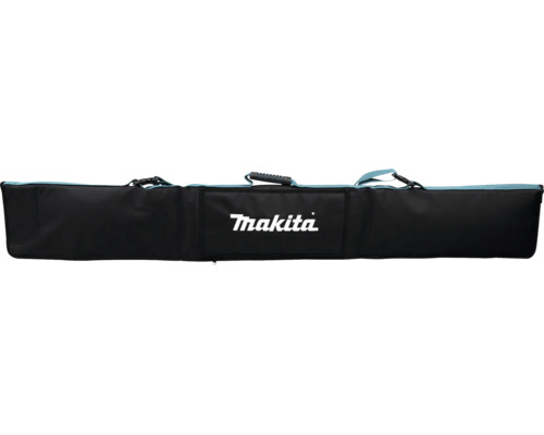 Makita Führungsschienentasche aus schwarzem Textil mit Tragegriff und Makita Logo.