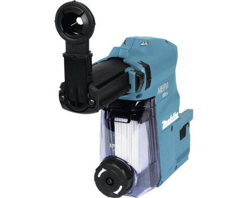 Makita Staubabsaugung mit HEPA-Filter und transparentem Staubbehälter