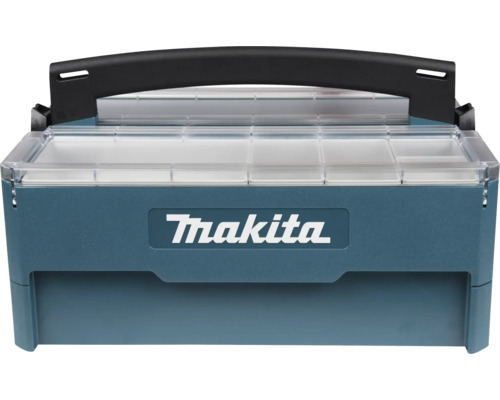 Makita Maschinenkoffer mit durchsichtigem Deckel und Griff zur Aufbewahrung von Werkzeug