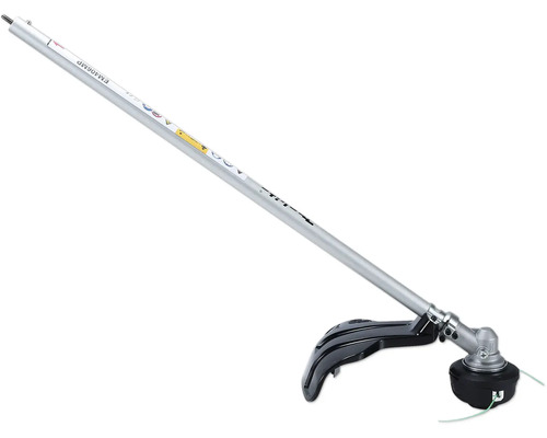 Makita Sensenaufsatz EM406MP für Multifunktionsantrieb mit Trimmerkopf und Schutzhaube.