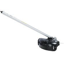 Sensenaufsatz für Multifunktionsantriebe mit Schaft und Schutzhaube.