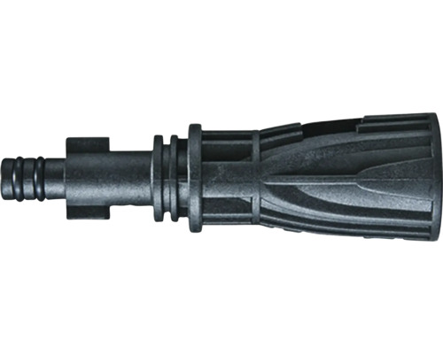 Kunststoffadapter für Hochdruckreiniger-Zubehör mit Bajonettanschluss.