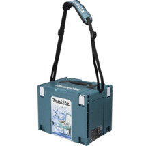 Makita Makpac Kühlbox 18 Liter mit Tragegriff, verstellbarem Schultergurt und Makita Logo. Stapelbar für Werkzeugkoffer-Systeme.