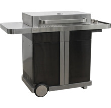 Buschbeck Grillwagen mit Edelstahlhaube und Seitenablagen