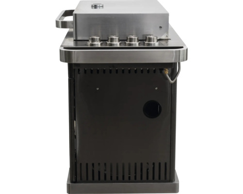 Gasgrill mit vier Brennern und Unterschrank