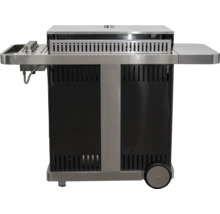 Gasgrill mit Seitenablage und Rädern