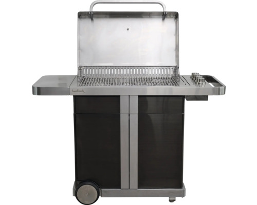 Buschbeck Grillwagen mit Grillrost und offenem Deckel