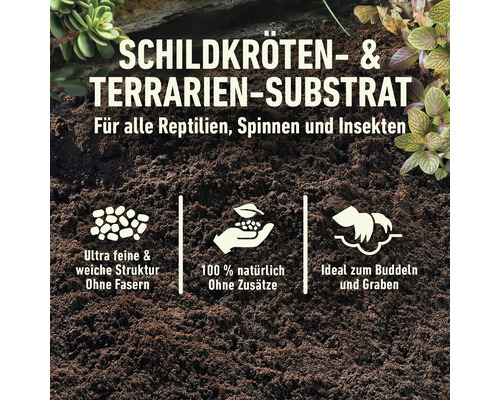 Schildkröten und Terrarien Substrat für Reptilien, Spinnen und Insekten. Ultra feine und weiche Struktur ohne Fasern. 100 % natürlich ohne Zusätze. Ideal zum Buddeln und Graben.