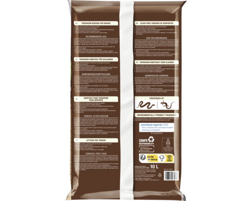 Compo Terrariensubstrat für Schlangen, 10 Liter