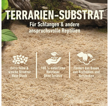 Terrariumsubstrat aus natürlicher Holzfaser für Reptilien