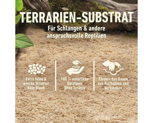 Terrariumsubstrat aus natürlicher Holzfaser für Reptilien