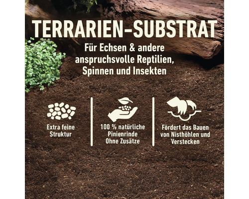 Terrariumsubstrat für Reptilien, Spinnen und Insekten