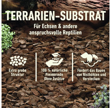 Terrarien Substrat für Reptilien aus Pinienrinde mit grober Struktur