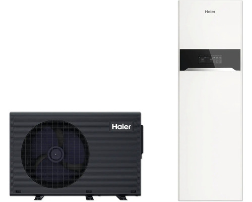 Haier Logo Wärmepumpe Inneneinheit und Außeneinheit
