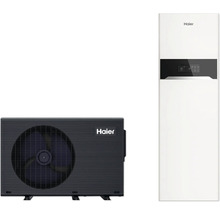 Haier Luft-Wasser-Wärmepumpe, Außeneinheit und Inneneinheit