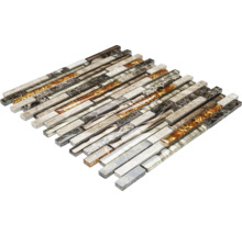 Mosaikfliesenmatte mit linearem Muster
