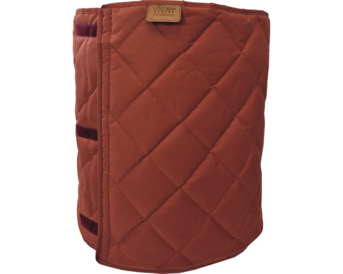 Videx Garden Winterschutz für Kübelpflanzen aus gestepptem Stoff mit Klettverschluss und Videx Garden Logo.