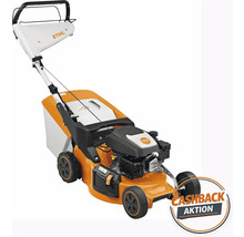 Benzinrasenmäher von Stihl mit Fangkorb und Cashback Aktion
