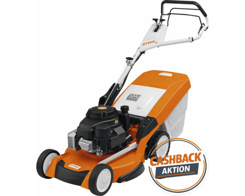 Benzinrasenmäher mit Grasfangkorb und Cashback Aktion