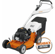 Benzinrasenmäher mit Fangkorb und Cashback-Aktion