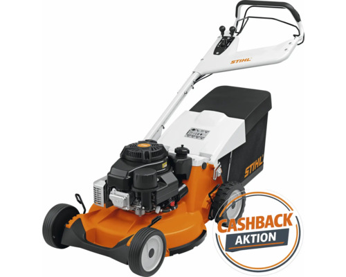 Benzinrasenmäher mit Fangkorb und Cashback-Aktion