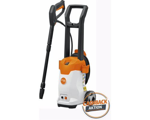 Hochdruckreiniger mit Spritzpistole und Rädern