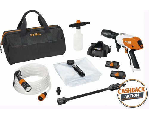 Stihl Akku-Reiniger Set mit Tasche, Lanze, Schlauch, Akku, Ladegerät und Zubehör