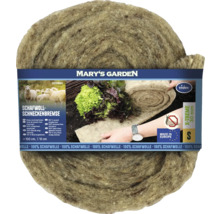 Schafwoll-Schneckenbremse von Mary's Garden aus 100 Prozent Schafwolle, 100 Zentimeter mal 10 Zentimeter, hergestellt in Europa.