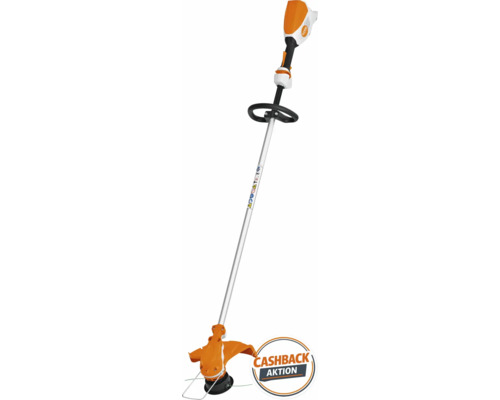 Akkubetriebener Rasentrimmer mit Stihl Logo