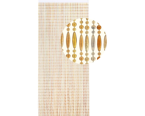 Perlenvorhang mit goldenen und silbernen Akzenten