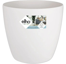 Weißer Blumentopf aus Kunststoff