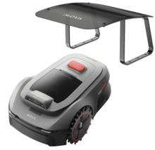 Mähroboter mit Garage zum Schutz vor Witterungseinflüssen