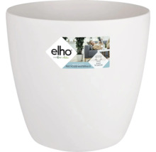 Weißer Blumentopf aus Kunststoff