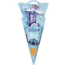 Disney Stitch gefüllte Schultüte mit sechs Teilen Schreibwaren für den Schulanfang.