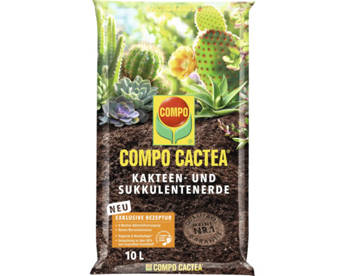 COMPO CACTEA Kakteen- und Sukkulentenerde in einer 10 Liter Packung