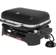 Weber Lumin Elektrogrill mit Deckel, integriertem Thermometer und Temperaturregler.