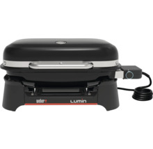 Weber Lumin Elektrogrill Tischgrill kompakt mit Deckelthermometer und Temperaturregler.