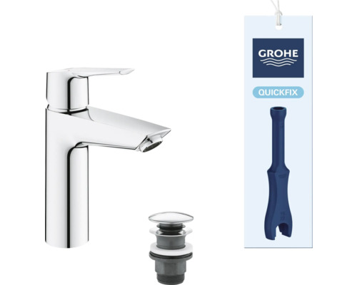 Waschtischarmatur mit Ablaufgarnitur und Grohe Logo